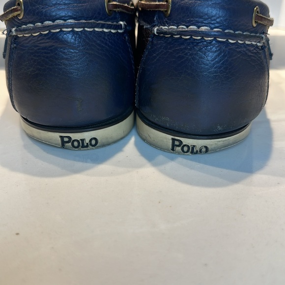 RALPH LAUREN POLO 11 Bienne Mens Brown/Blue
Leather Lace Loafers Shoes - Picture 6 of 9